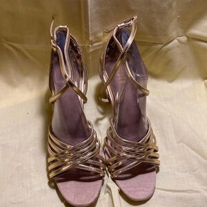 Bloch Metallic Strappy Ballroom Shoes